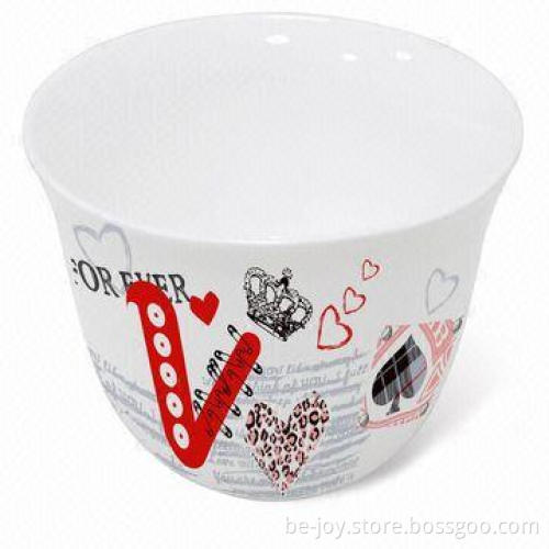Ceramic bowl with full printing, various colors and artworks are available, OEM orders are welcome